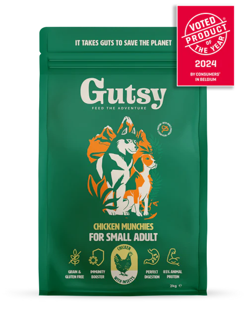 Gutsy chicken munchies conscious dog kibbles small adult